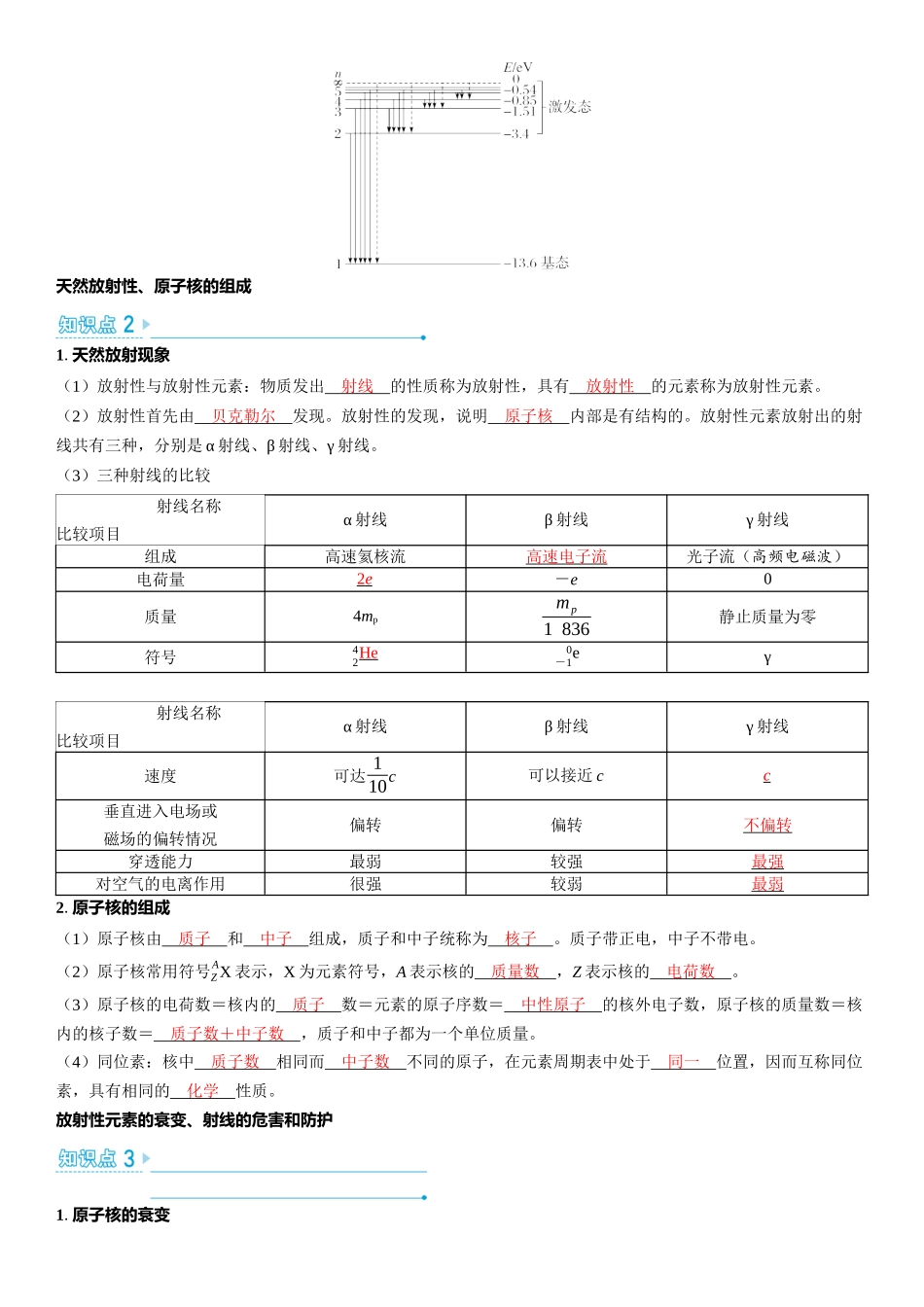 2026版三维设计一轮高中总复习物理通用版教师用-第2讲　原子结构和原子核.docx_第2页