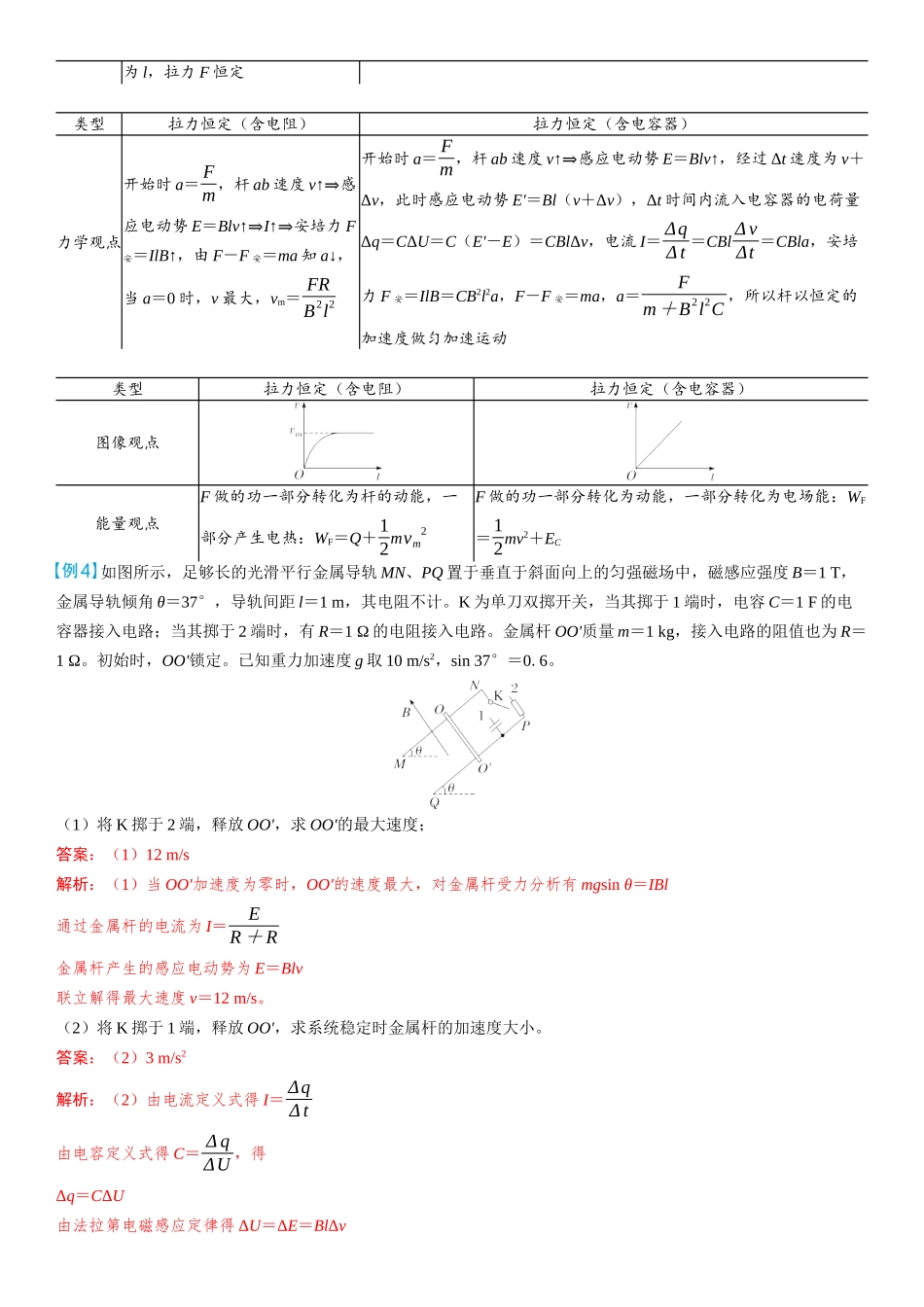 2026版三维设计一轮高中总复习物理通用版教师用-重难突破15⇒电磁感应中的动力学、能量和动量问题.docx_第3页