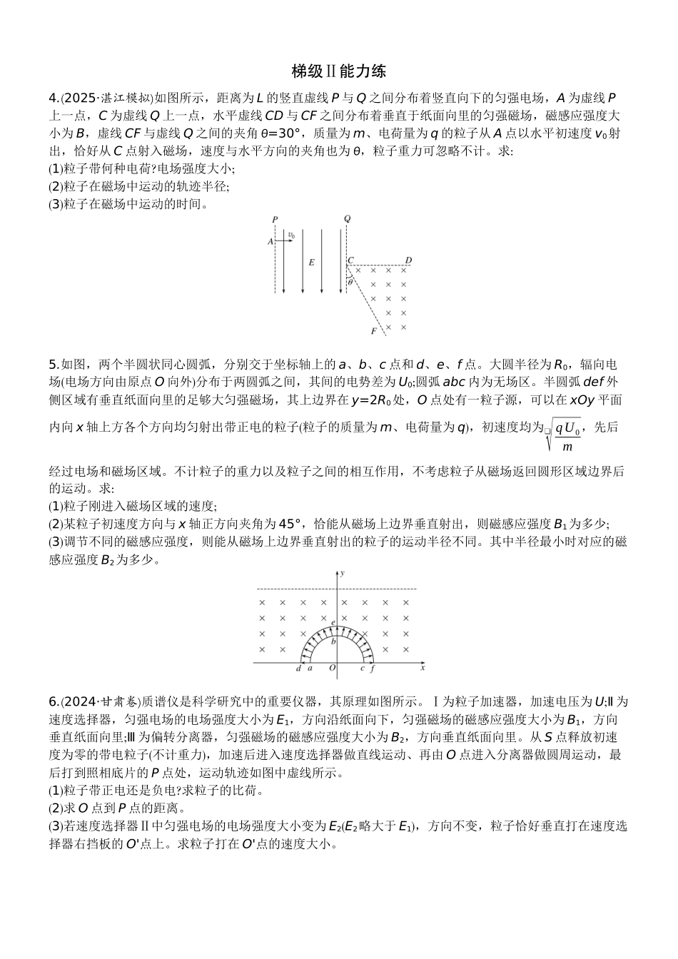 2026版赢在微点顶层设计大一轮物理学生练-专题提升练23　带电粒子在组合场中的运动及其在现代科技中的应用.docx_第2页