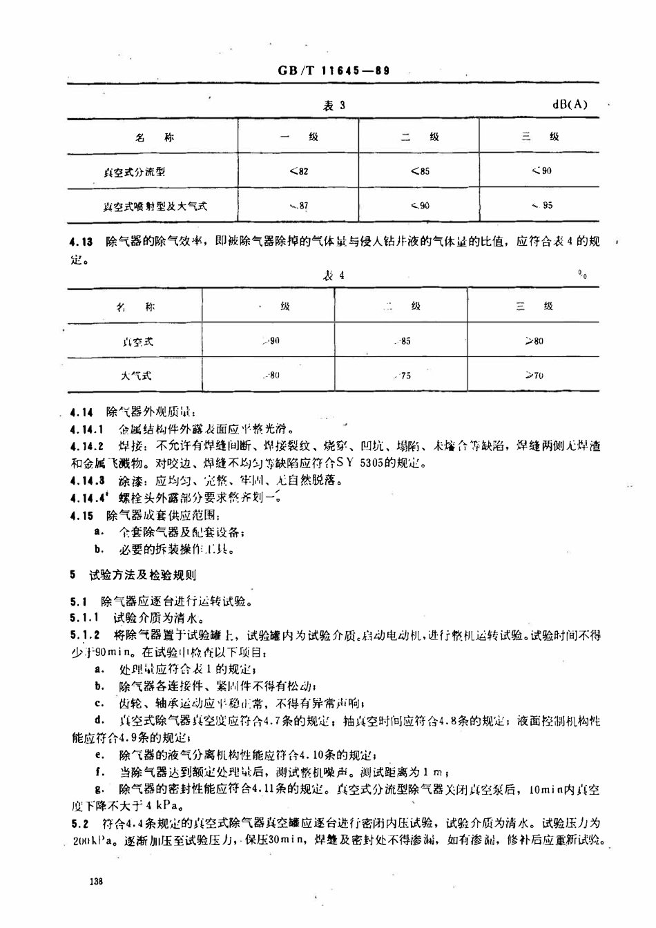 GBT 11645-1989 钻井液除气器.pdf_第3页