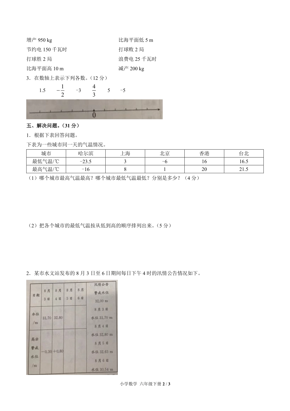 （人教版）小学数学六年级下册 第一单元测试及答案02.pdf_第2页