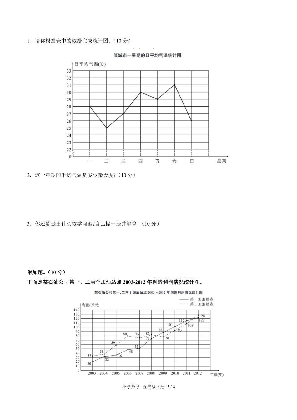 （人教版）小学数学五年级下册 第七单元测试及答案02.pdf_第3页