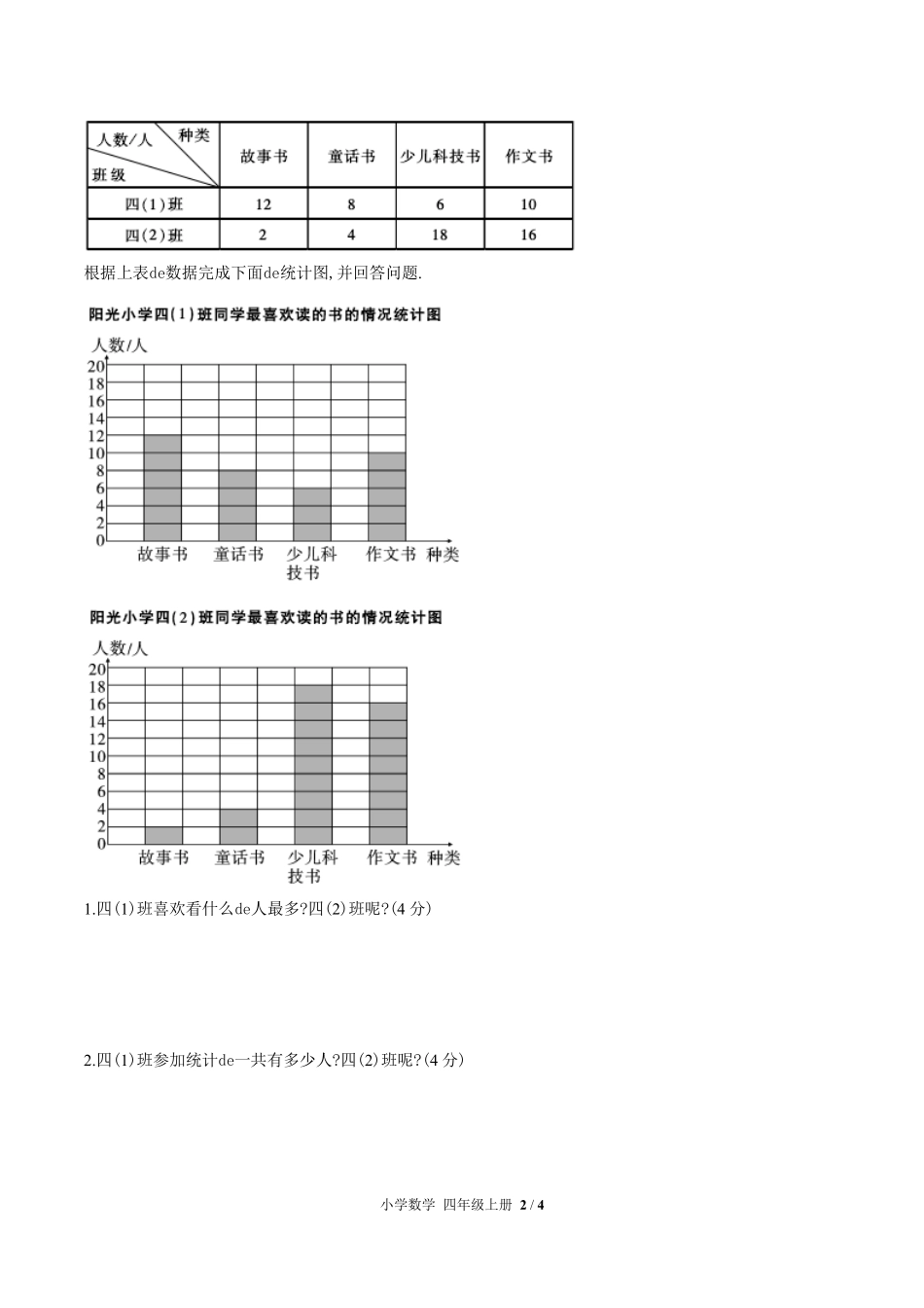（人教版）小学数学四年级上册 第七单元测试含答案03.pdf_第2页