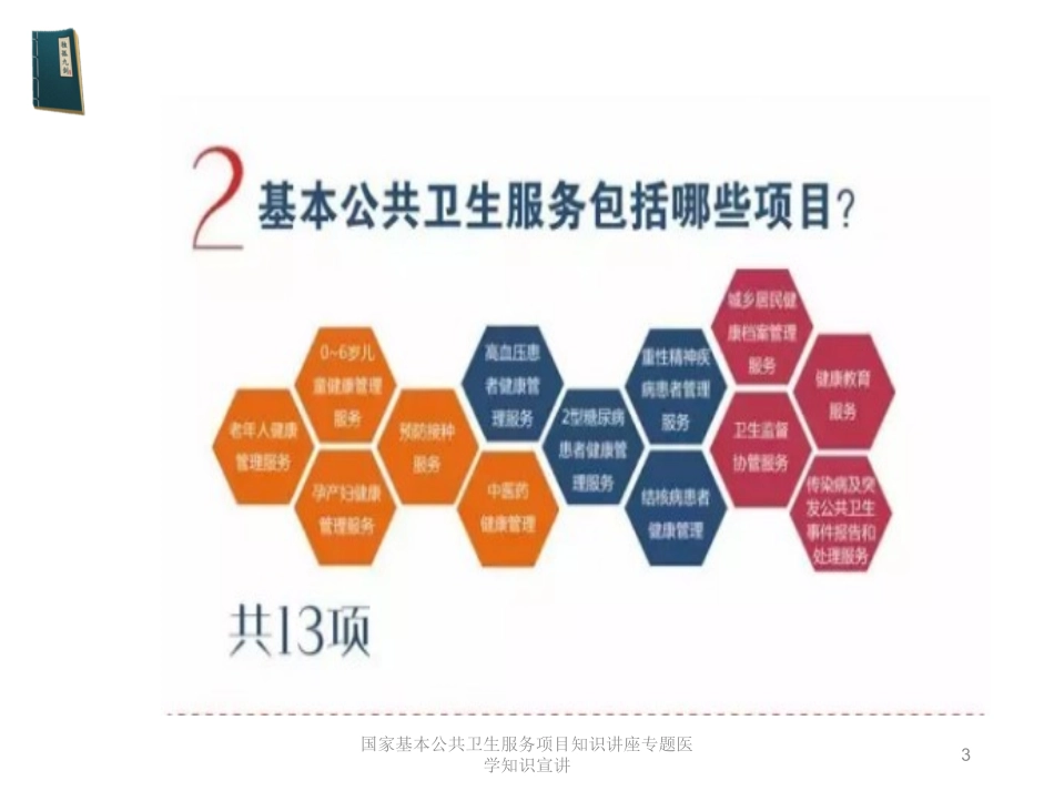 国家基本公共卫生服务项目知识讲座专题医学知识宣讲培训课件.pptx_第3页