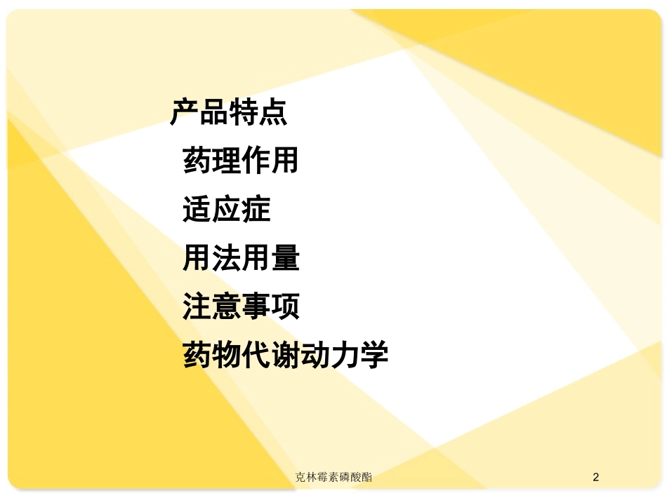 克林霉素磷酸酯培训课件.pptx_第2页