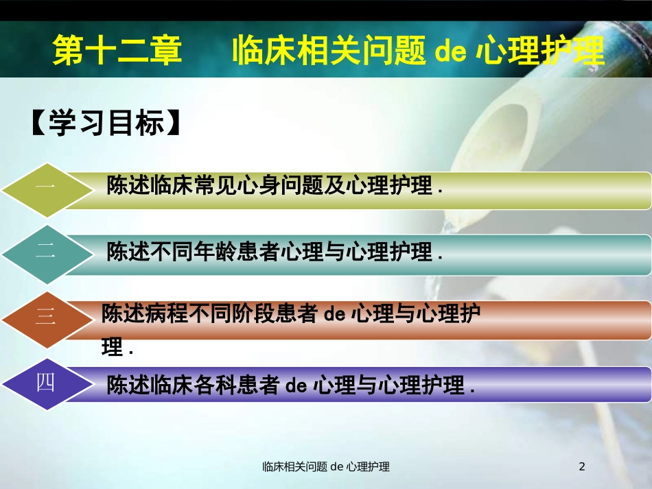 临床相关问题的心理护理培训课件.pptx_第2页