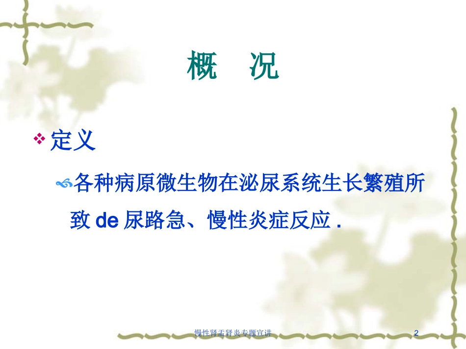 慢性肾盂肾炎专题宣讲培训课件.pptx_第2页