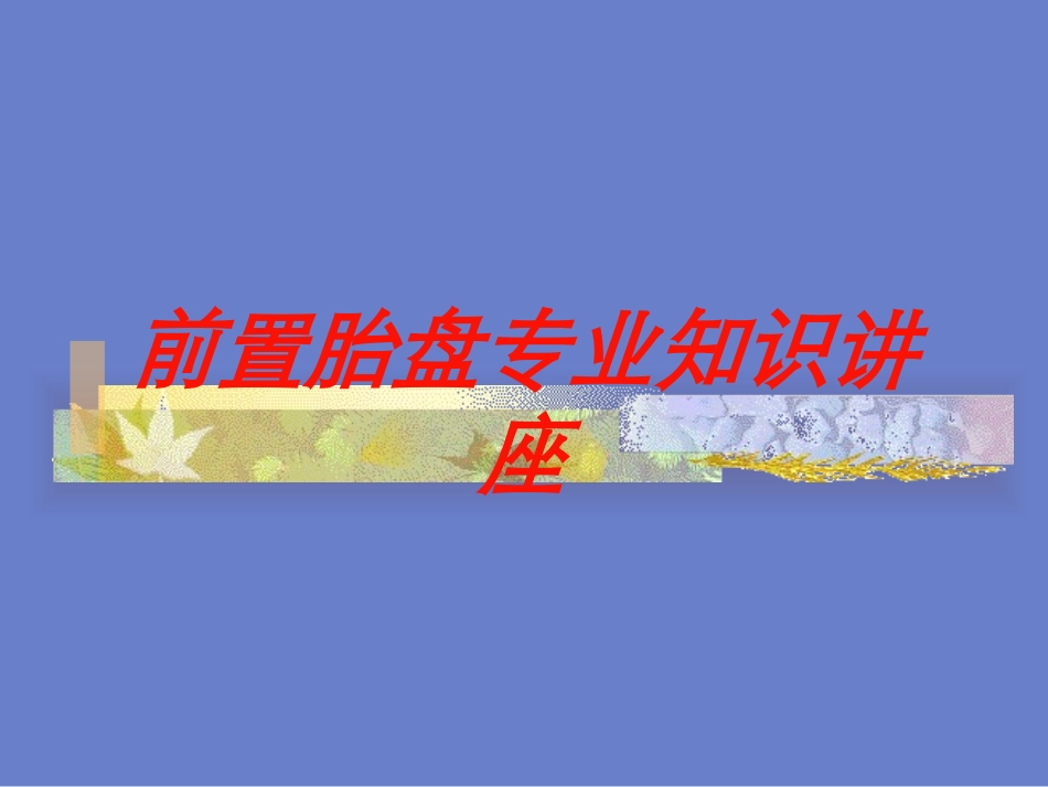 前置胎盘专业知识讲座培训课件.pptx_第1页
