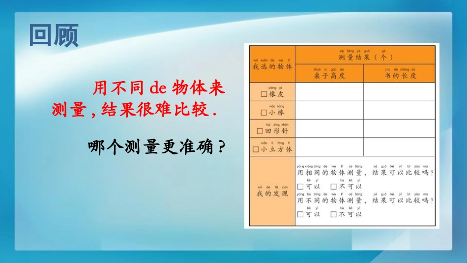 教科版一年级科学上册《用相同的物体来测量》课件8.pptx_第2页