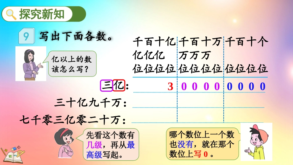 人教版数学四年级上册-1.12亿以上数的写法及改写-教学课件.pptx_第3页