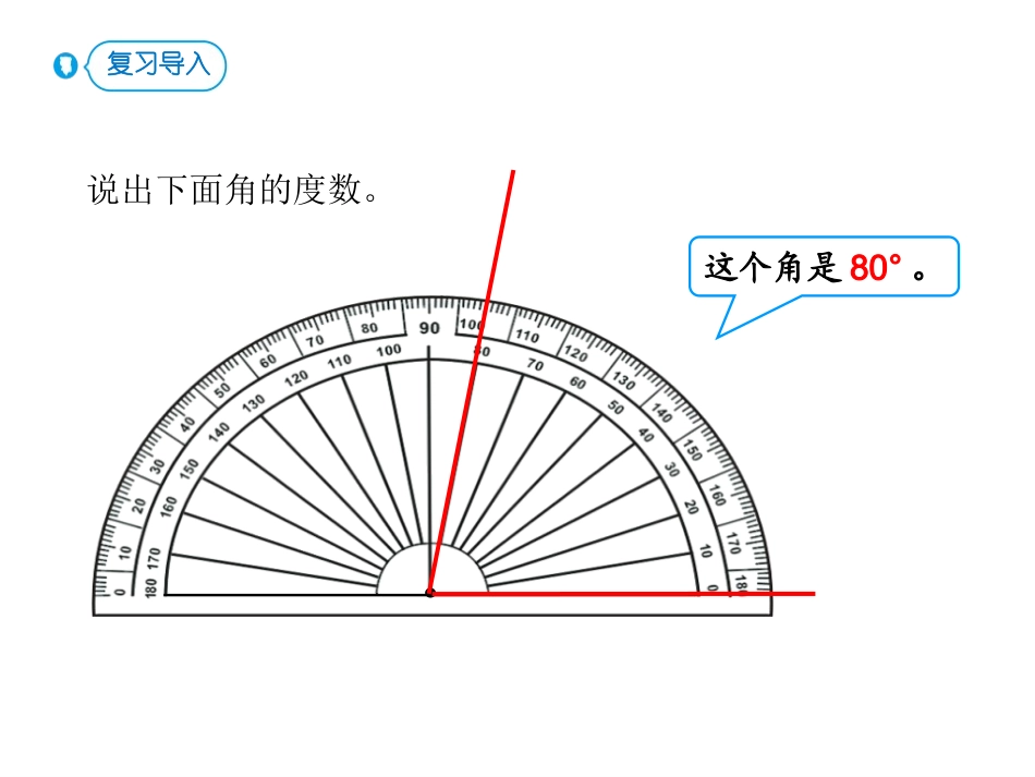 人教版四年级数学上册《画角》角的度量 教学课件2.pptx_第2页