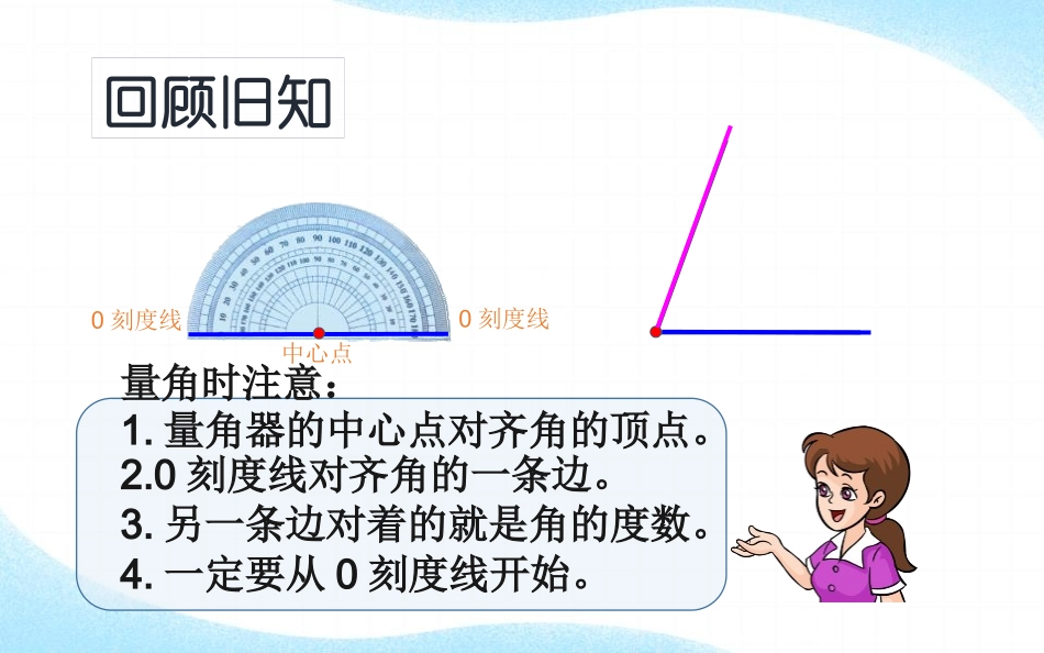 人教版四年级数学上册《画角》角的度量教学课件33.pptx_第3页