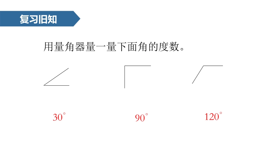 人教版四年级数学上册《角的分类》角的度量 教学课件10.pptx_第3页