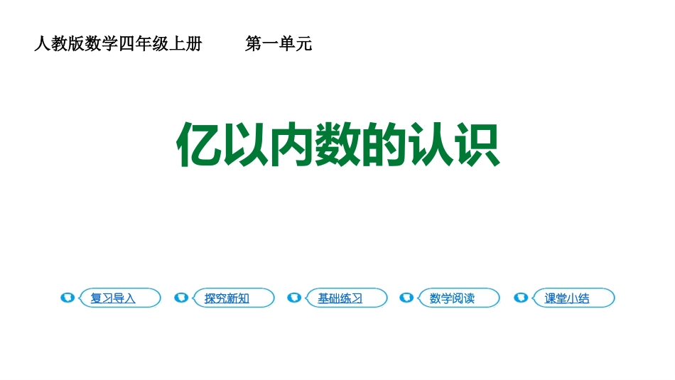 人教版四年级数学上册《亿以内数的认识》大数的认识 教学课件3.pptx_第1页