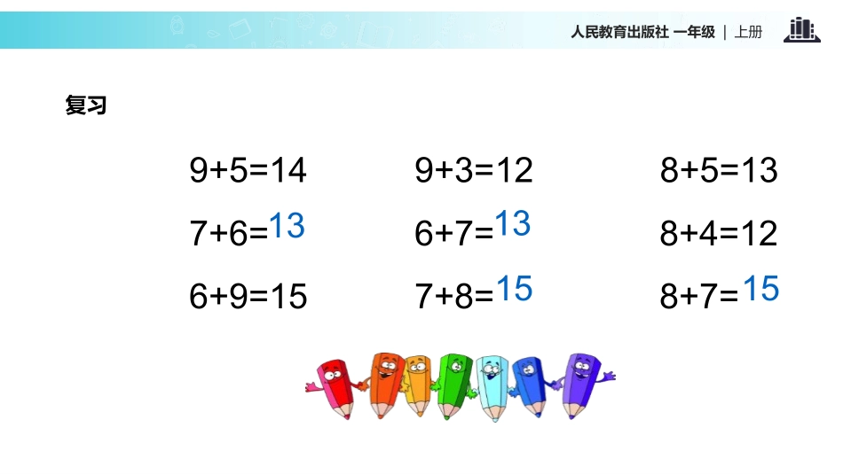 人教版一年级数学上册《5、4、3加几》20以内的进位加法教学课件-2篇8.pptx_第2页