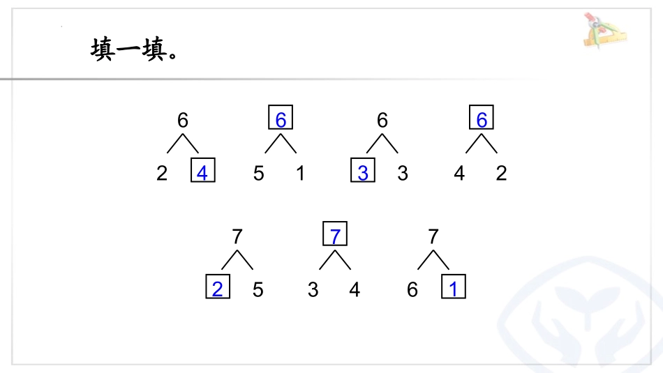 人教版一年级数学上册《6、7的加减法》6-10的认识和加减法课件-2篇1.pptx_第3页
