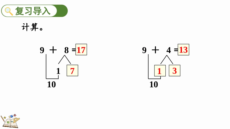 人教版一年级数学上册《8、7、6加几》20以内的进位加法课件-2篇6.pptx_第2页