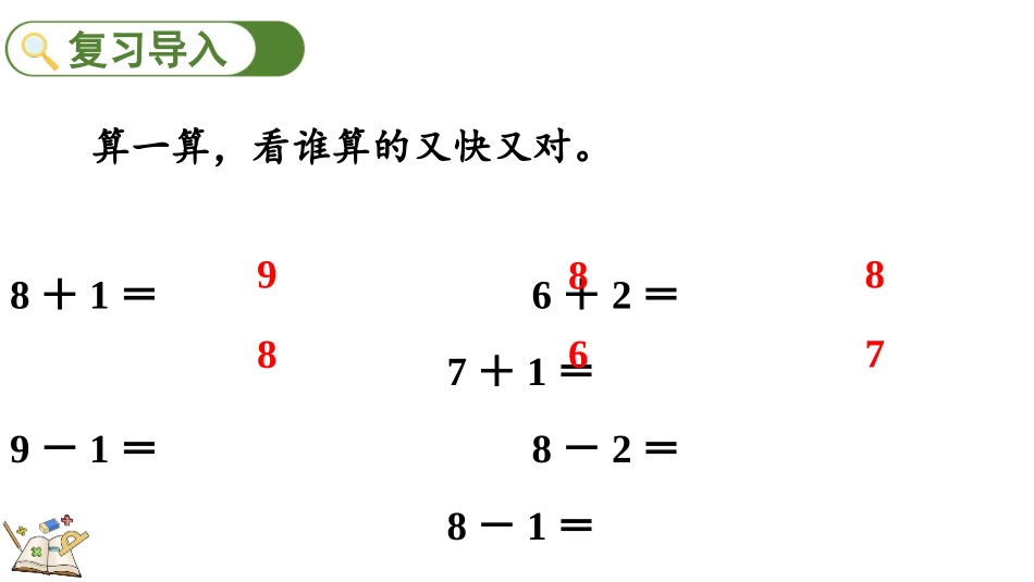 人教版一年级数学上册《10的加减法》6-10的认识和加减法精品课件-2篇8.pptx_第2页