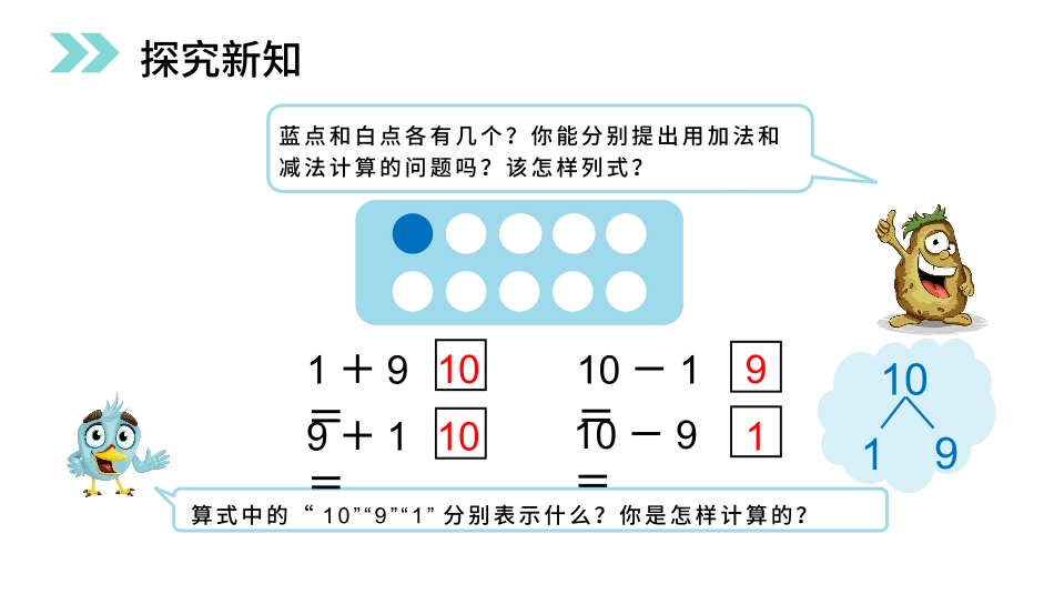 人教版一年级数学上册《10的加减法》6-10的认识和加减法精品课件-2篇26.pptx_第3页