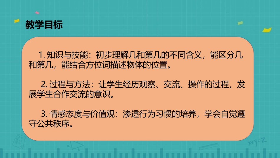 人教版一年级数学上册《第几》课件-2篇7.pptx_第2页
