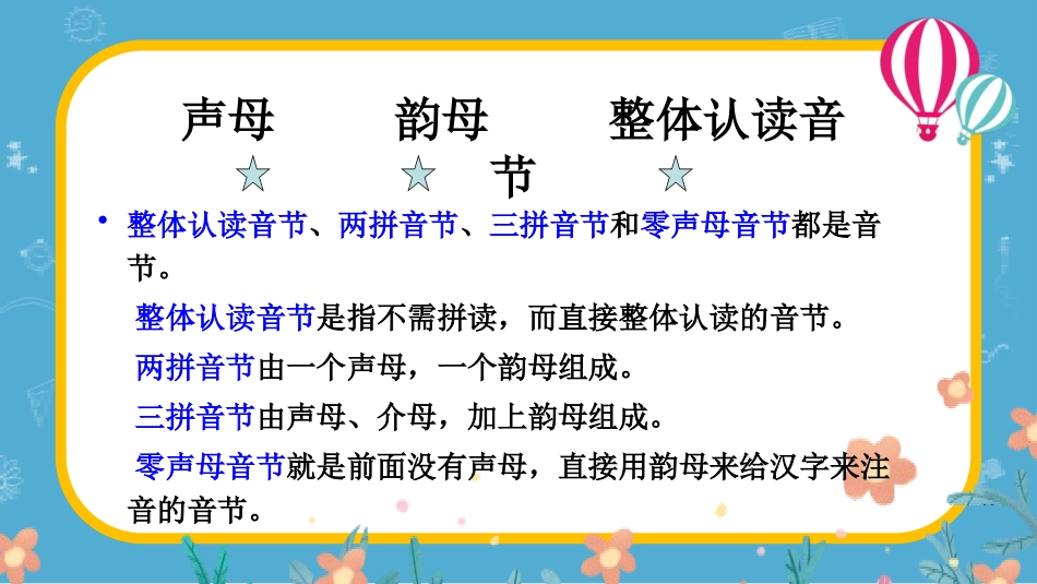 人教版一年级语文 一起来复习拼音吧 课件.pptx_第3页
