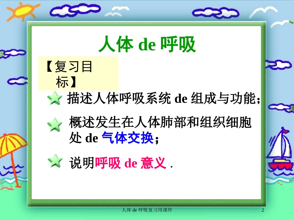 人体的呼吸复习用课件培训课件.pptx_第2页