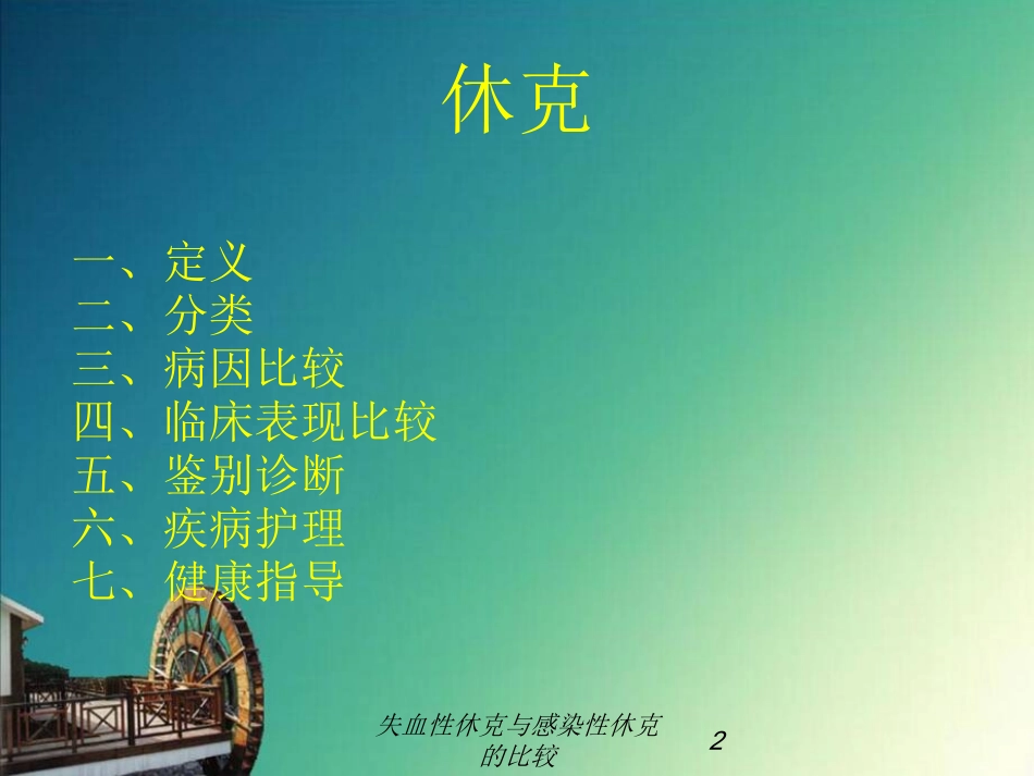失血性休克与感染性休克的比较培训课件.pptx_第2页