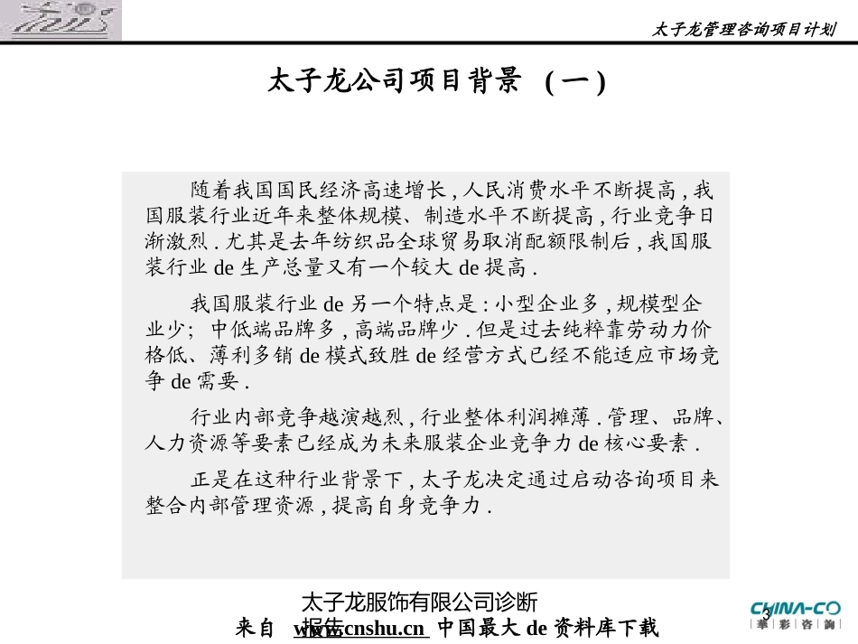 太子龙服饰有限公司诊断报告培训课件.pptx_第3页