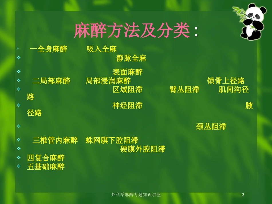 外科学麻醉专题知识讲座培训课件.pptx_第3页