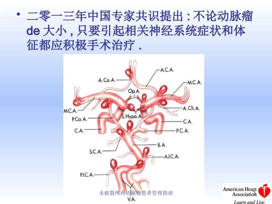 未破裂颅内动脉瘤患者管理指南培训课件.pptx_第3页