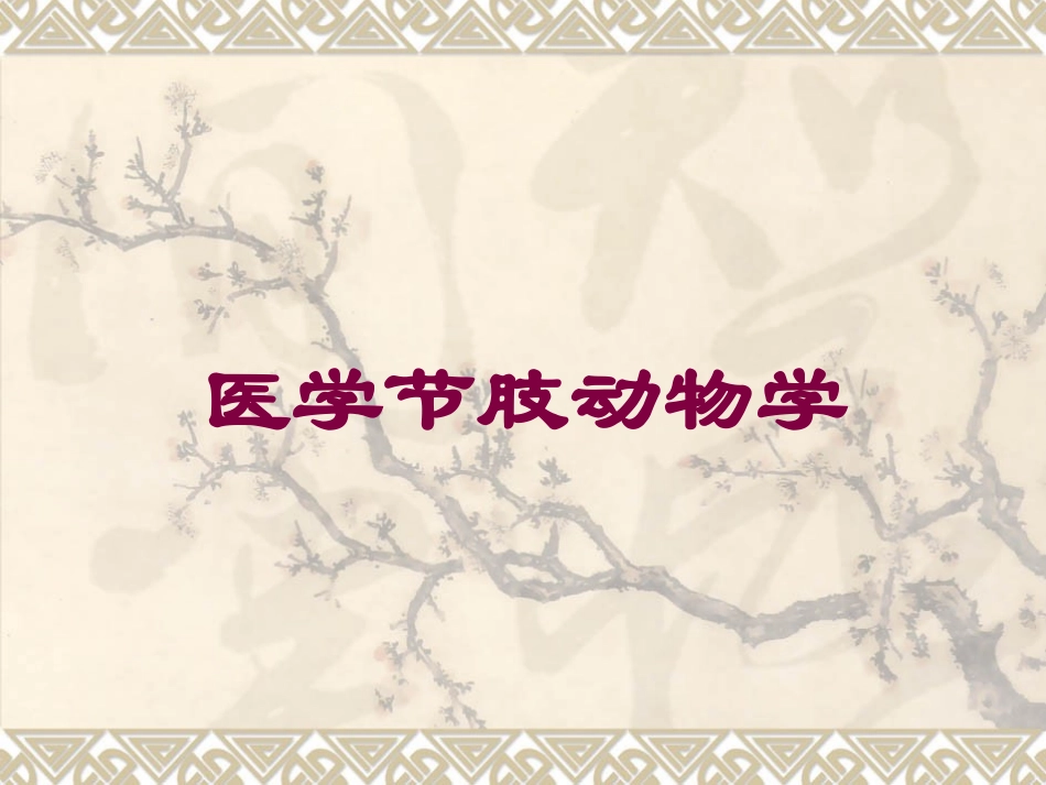 医学节肢动物学培训课件.pptx_第1页