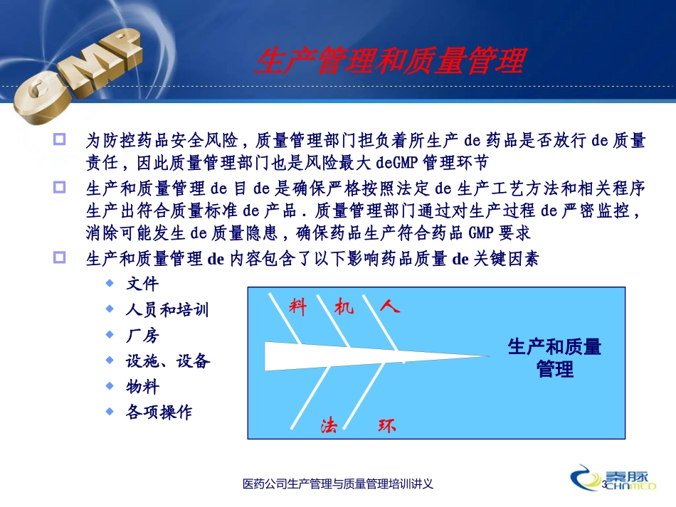 医药公司生产管理与质量管理培训讲义培训课件.pptx_第3页