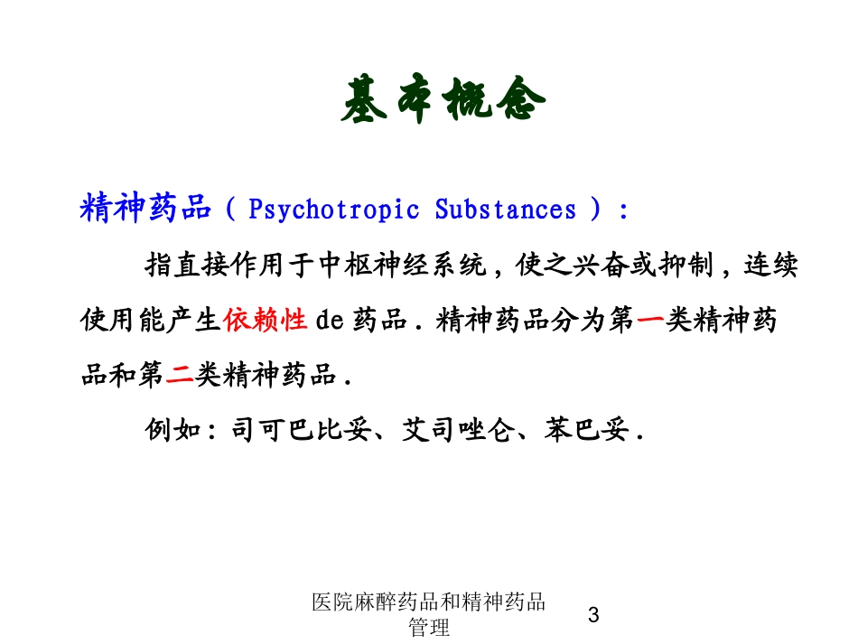 医院麻醉药品和精神药品管理培训课件.pptx_第3页