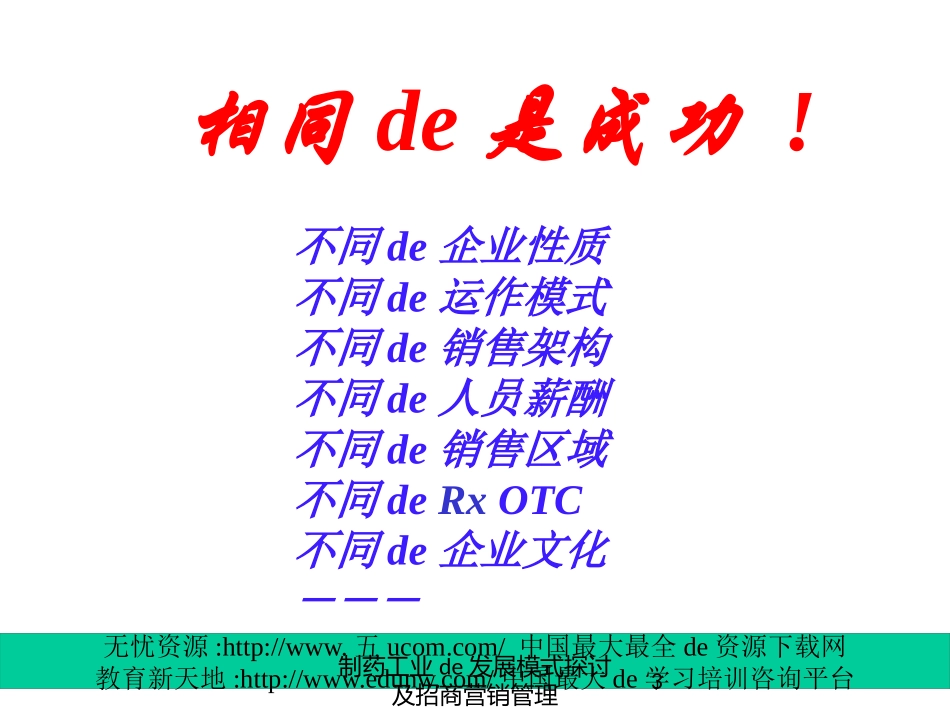 制药工业的发展模式探讨及招商营销管理培训课件.pptx_第3页