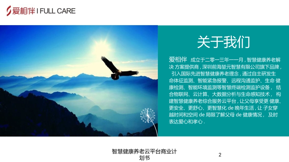 智慧健康养老云平台商业计划书培训课件.pptx_第2页