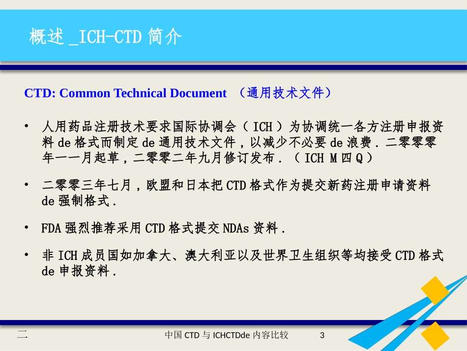 中国CTD与ICHCTD的内容比较培训课件.pptx_第3页