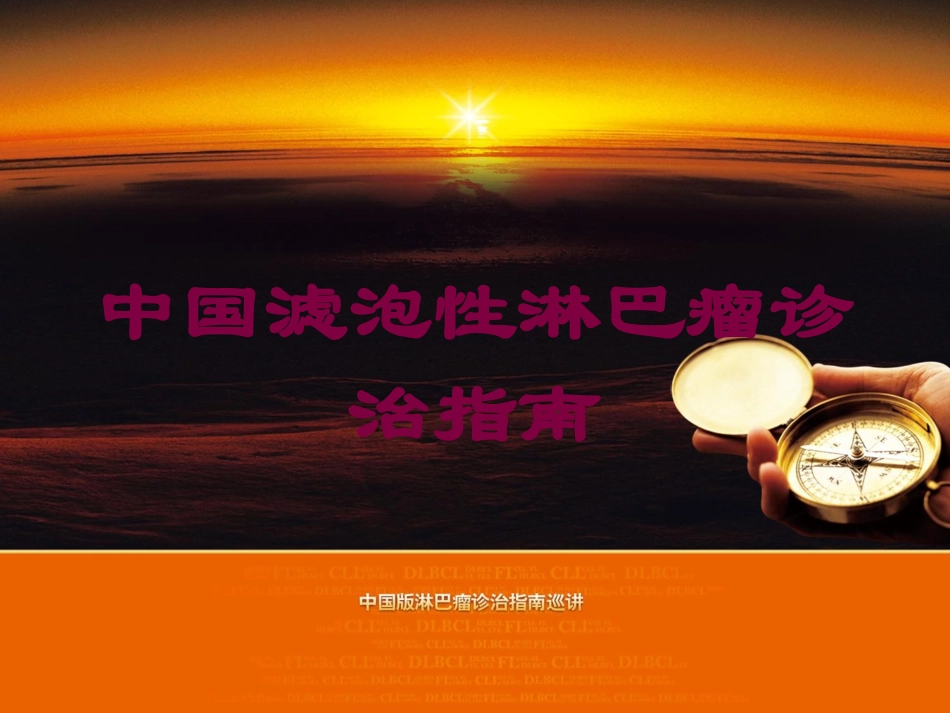 中国滤泡性淋巴瘤诊治指南培训课件.pptx_第1页