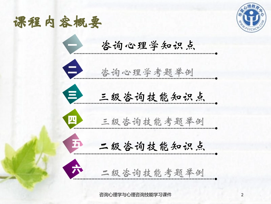 咨询心理学与心理咨询技能学习课件培训课件.pptx_第2页