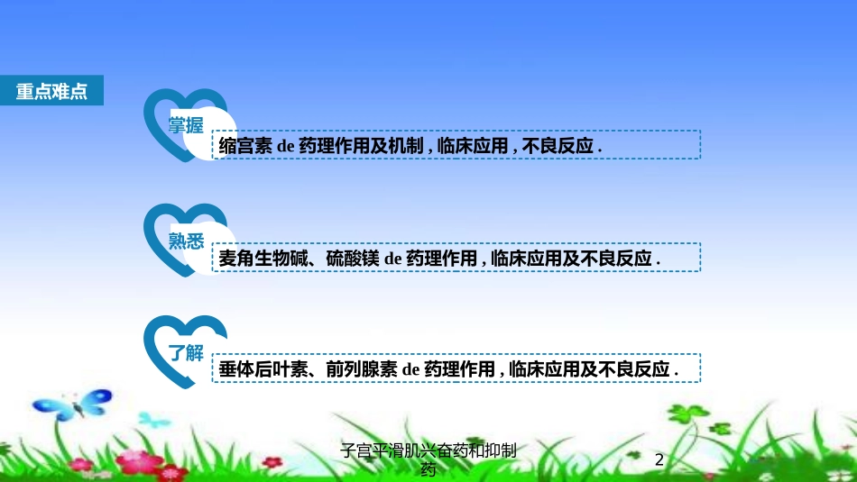 子宫平滑肌兴奋药和抑制药培训课件.pptx_第2页