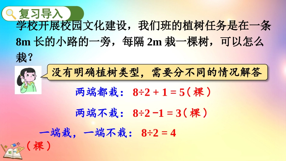 人教版数学五年级上册-73封闭曲线上植树的问题-教学课件.pptx_第2页