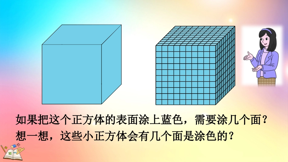 人教版数学五年级下册-36探索表面涂色的正方体的有关规律-教学课件.pptx_第3页