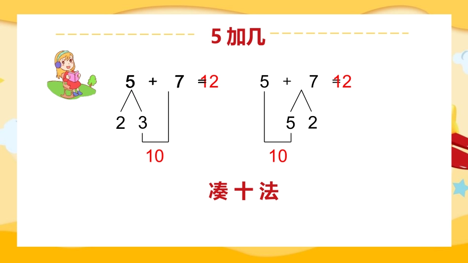 人教版一年级数学上册《5、4、3、2加几》20以内的进位加法优质课件-3篇21.pptx_第3页