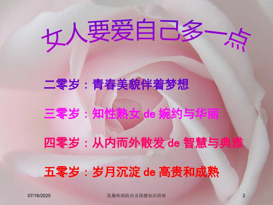 乳腺疾病防治及保健知识讲座培训课件.pptx_第2页