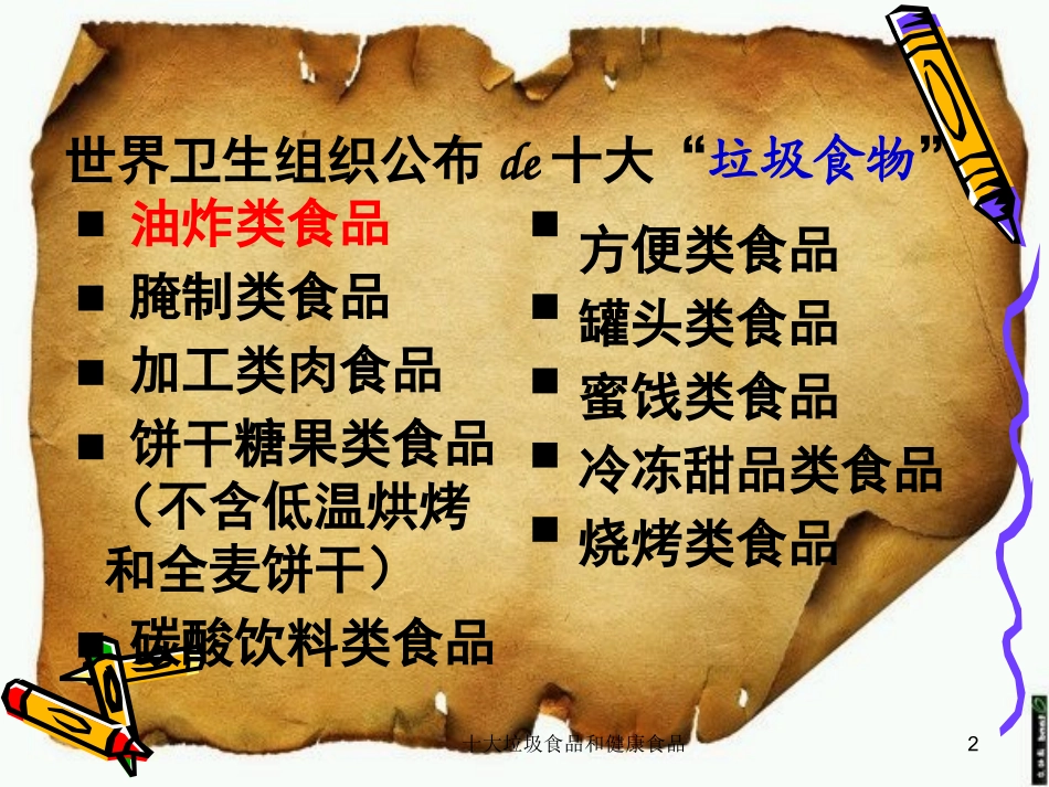 十大垃圾食品和健康食品培训课件.pptx_第2页