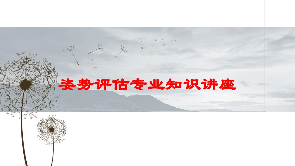 姿势评估专业知识讲座培训课件.pptx_第1页