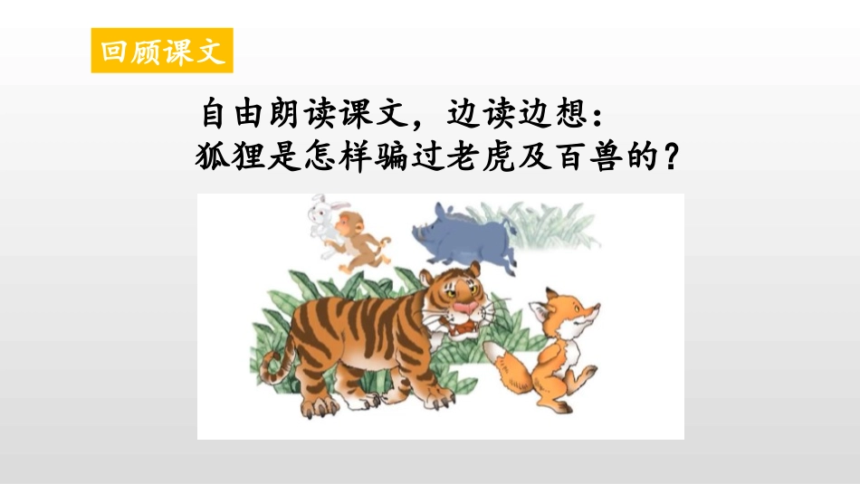 部编版二年级上册语文《狐假虎威》课件7.pptx_第3页