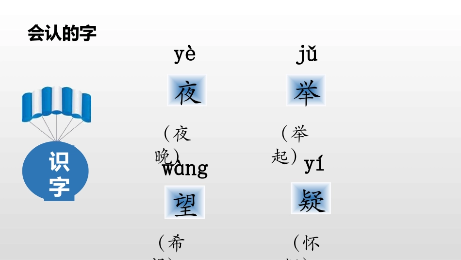 部编版一年级下册语文《静夜思》课件2.pptx_第3页