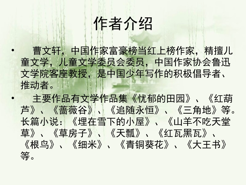 读书分享青铜葵花读书笔记.pptx_第2页