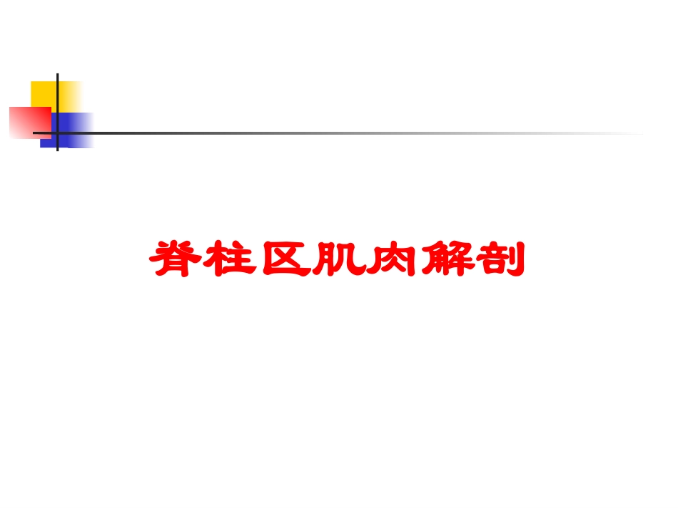 脊柱区肌肉解剖培训课件.pptx_第1页