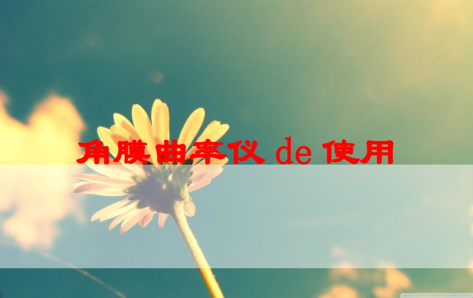 角膜曲率仪的使用培训课件.pptx_第1页